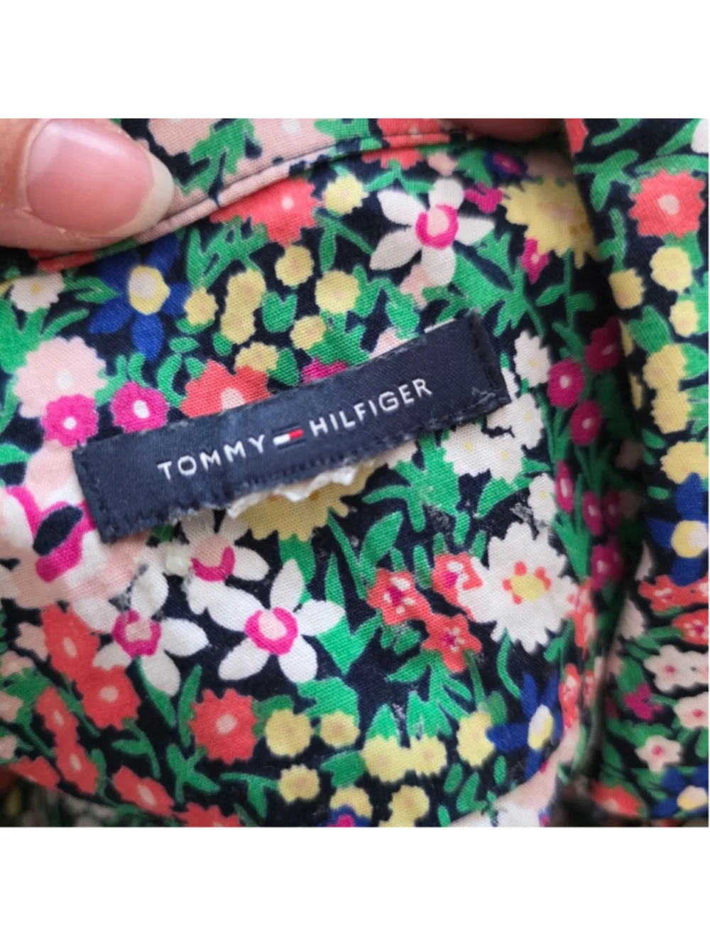 Tommy Hilfiger Floral Sleeveless Dress Size M Green Blue NWOT